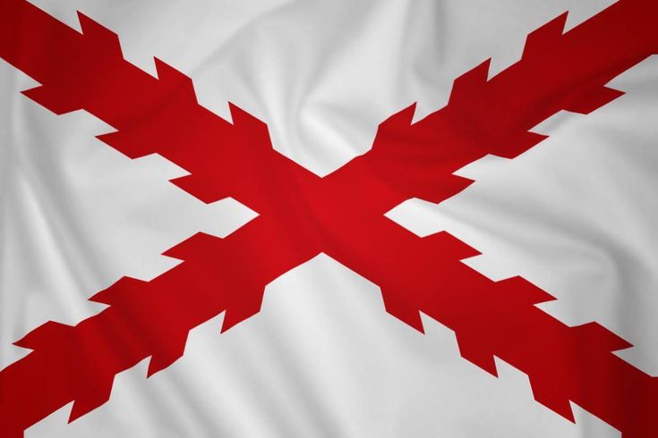 Cruz de Borgoña - Bandera