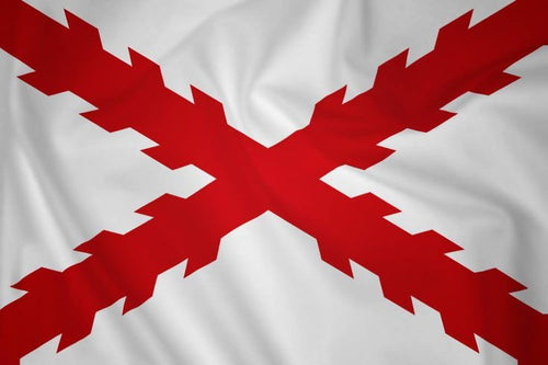 Cruz de Borgoña - Bandera